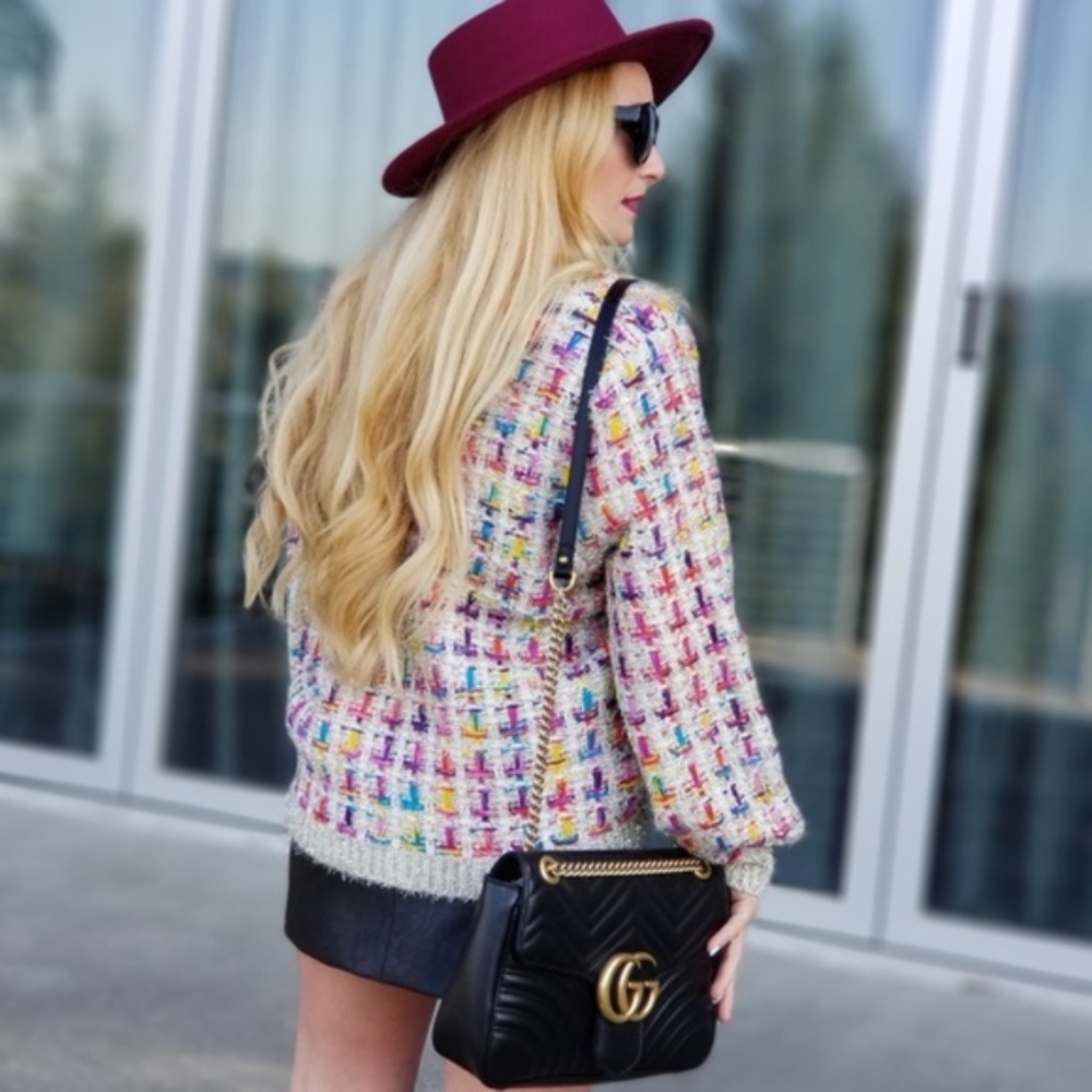 RESTOCKED!! Tinsel Tweed Sweater - Picture 4 of 4